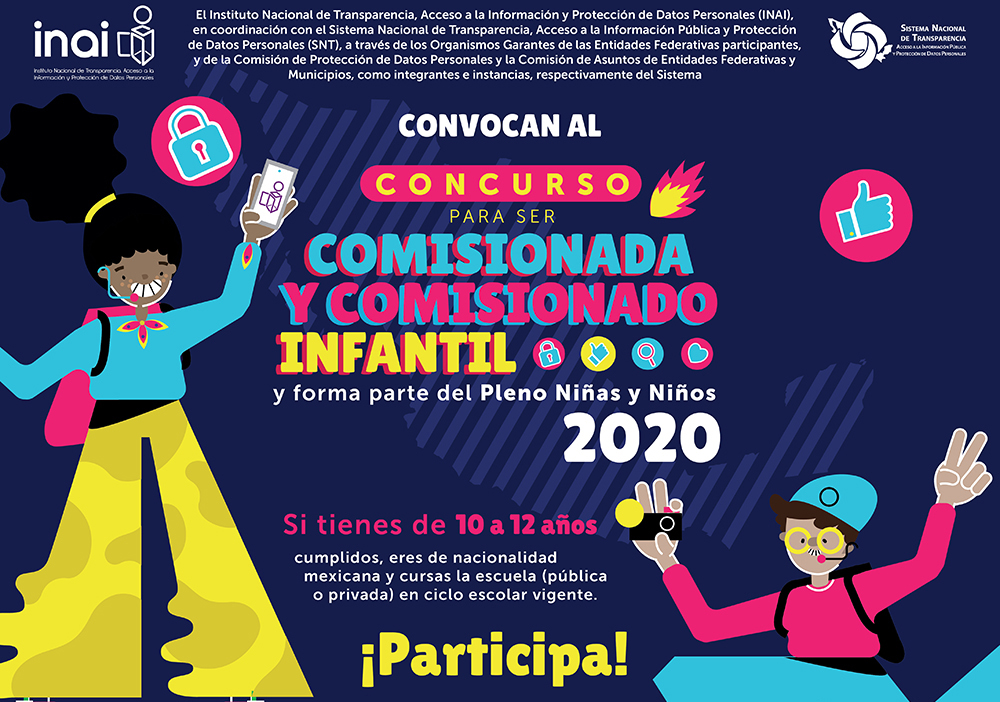 Concurso para ser Comisionada y Comisionado Infantil y formar parte del Pleno Niñas y Niños 2020